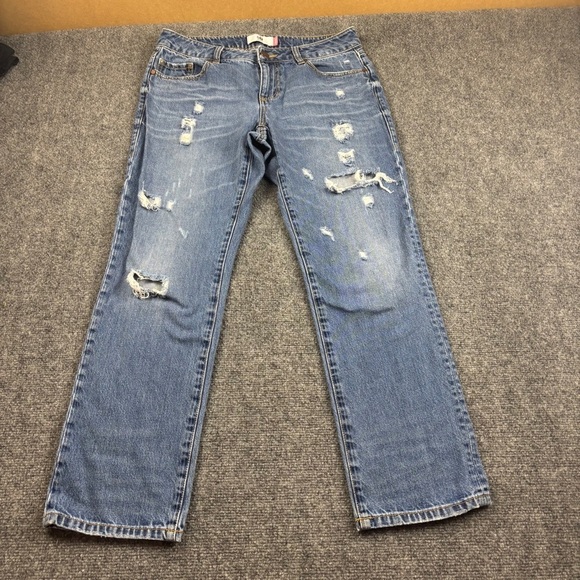 CABI Women’s Denim 100% bf Jeans Distressed Style 4152 size: 4 - Picture 2 of 9